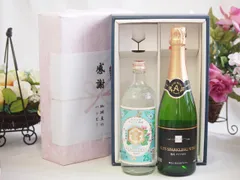 夏の贈り物お中元 感謝の贈り物ボックス 絶大な人気を誇るキンミヤ焼酎と国産ワイン2本セット(塩尻ナイアガラスパークリング白ワインやや甘口(長野県)720mlキンミヤ焼酎25度(三重県)720ml