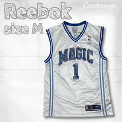 リーボック トレイシー マグレディ ゲームシャツ NBA MAGIC　バスケ　春夏　ヒップホップ　ダボダボ　オーバーサイズ　送料無料　即日発送　ショップをフォローでお得なクーポン発行してます！