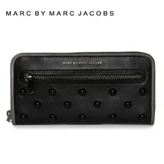 マーク・ジェイコブス　長財布　スタッズ MARC JACOBS マークジェイコブス 長財布 レディース ラウンド
