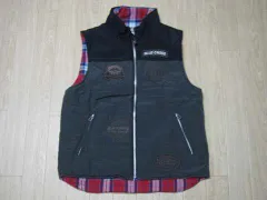 ブルークロス ボーイズ BLUE CROSS 子供服 リバーシブル 中綿 ベスト M 150cm ★3 キッズ ジュニア 【中古】 ユーズド男の子 男児 ブランド USED アウトレット リサイクル 古着 子ども服 こども服 子供 子ども