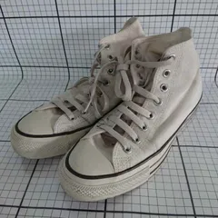 ◇ Θ converse コンバース 1SD469 ALL STAR REACT ハイカット スニーカー サイズ26.0ｃｍ アイボリー系 メンズ E  【1509180004444】
