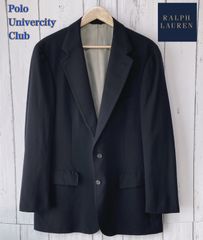 USA製　Polo University Club by RALPH LAUREN BARNEYS NEWYORK別注 ポロユニバーシティクラブ　ラルフローレン　バーニーズニューヨーク　テーラードジャケット　ネイビー