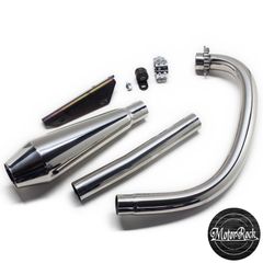 MOTOR ROCK SR400/500用 STDメガホン ショート 新型フルエキ ダウン キャブ車 MR-EX186D