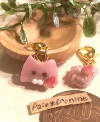 【関東風】にゃんこ桜餅チャーム