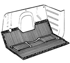 シボレー トラック 1947 ~ 1955年 GMC ラバー フロアマット C10 F10 3100 ムーンアイズ 内装 J35521