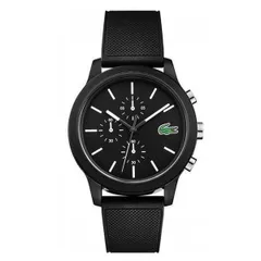 LACOSTE ラコステ メンズ 父の日 レディース 母の日 腕時計 手表 12.12 クロノグラフ ブラック ラバー 2010972 ランキング お祝い