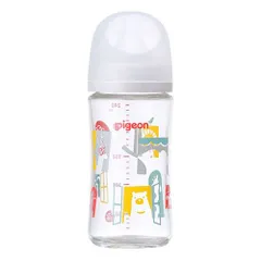 【新品】Pigeon ピジョン 母乳実感　哺乳びん（耐熱ガラス製）Zoo【2022年2月発売商品】240ml