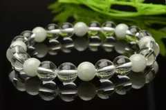 翡翠 水晶AA パワーストーン レディース ブレスレット  パワーストーン 天然石 _A527