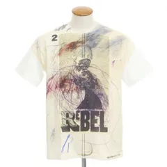 【中古】【未使用】アイ ジュンヤワタナベマン eYe JUNYA WATANABE MAN 2022年春夏 プリント 半袖Ｔシャツ ホワイトxベージュ【サイズM】【メンズ】のサムネイル
