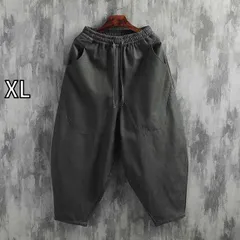 [XL]秋冬 コーデ メンズ  服 シンプル ファッション オシャレ 大人 かっこいい 大きいサイズ ストリート 紳士服 シルバーフォックス ベルベット 厚手 リネン パンツ ゆったり ワイド レッグ 綿麻 カジュアル