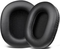 SOULWIT イヤーパッド イヤークッション SONY MDR-CD900ST / MDR-7506 / MDR-V6 / MDR-V7 ヘッドホン 交換用 パッド カバー プロテインレザー メモリーフォーム ブラック