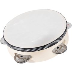 【特売】SHINENISM 楽器 タンバリン ポータブルタンバリン 楽器 パーカッション バーチ材 (6インチ)