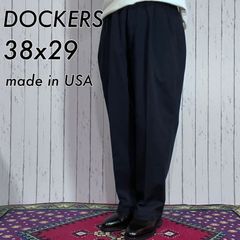 ドッカーズ　USA製90s ツータックチノパンツ　紺W34L29 ゆるダボ古着. 楽天市場】90年代 USA製 DOCKERS ドッカーズ デニムチノ