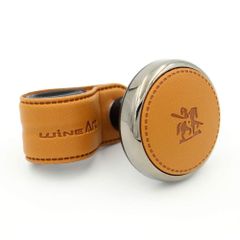 【色:OrangeBrown】カーアクセサリー 車用 ステアリング レザー Le