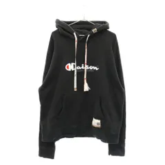 【MIHARAYASUHIRO】合成皮革パーカー Maison MIHARA YASUHIRO ジップアップ パーカー | ブラック