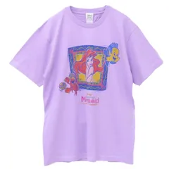【メール便】リトルマーメイド Tシャツ T-SHIRTS アリエル 窓 Lサイズ XLサイズ ディズニープリンセス スモールプラネット 半袖 キャラクター グッズ 