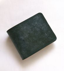 가죽 蛸謹製 스퀘어 쇼트 지갑 TYPE-O 자자