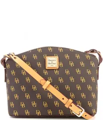 【送料無料】 ドーネイアンドバーク レディース ショルダーバッグ バッグ Blakely Collection Penny Brown Signature Logo Crossbody Bag Brown Tomorrow