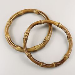 【アウトレット品】バンブーハンドル　竹製 持ち手 かばんハンドメイド バッグ 材料