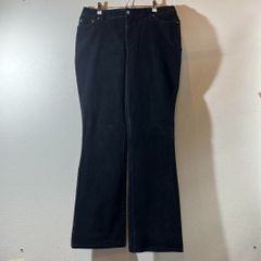 セントジョンズベイ ブラック コーデュロイ フレアパンツ