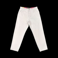 DEUS EX MACHINA × Kei Naito デウスエクスマキナ 内藤慶 ナイトーオートエンジニアリング コラボ Foreman Pant ボルト タグ ワイド ルーズ フィット テーパード 白 ホワイト デニム ワークパンツ オーストリア ブランド