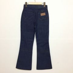 ラングラー/Wrangler フレア デニムパンツ キッズサイズ　実寸：W24 L28 真っ紺　Made in U.S.A デッドストック Deadstock