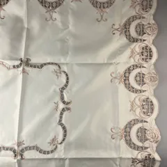 テーブルクロス 花柄レース刺繍 90×90 （テーブルクロス 花柄