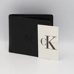 良品 カルバンクライン ブラック 折財布 メンズ/レディース KRK 2000000 NSK