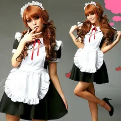 メイド コスプレ 3点セット セクシー コスチューム レディース 大人 制服 メイド服 ワンピース ウエイトレス ロリータ ゴスロリ エプロン アニメ イベント メイド喫茶 かわいい 可愛い VYmI250
