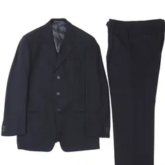 希少 ジョルジオアルマーニ セットアップ スーツ ブラック 52 2XL GIORGIO ARMANI(ジョルジオ・アルマーニ) セットアップスーツ
