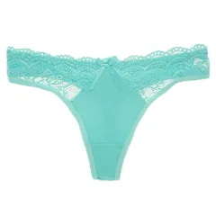 Tバック レディース 綿95% リボン レース セクシー ストレッチ 伸縮性 おしゃれ コットン パンティ インナー 下着 黒 白 緑 水色 M L XL rt-020