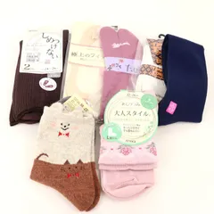 チュチュアンナ/アツギ他 靴下 7点セット 未使用 ハイソックス 足袋他 まとめて 大量 レディース tutu anna etc 【中古】