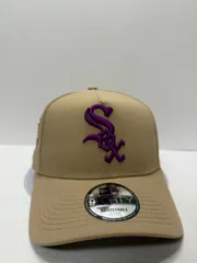 Newera シカゴホワイトソックス 125thアニバーサリー 9forty A-FRAME スナップバックキャップ ベージュカラー