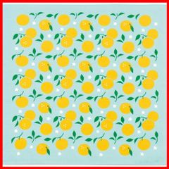 柚子 50×50cm 30046 おかみさんの小風呂敷 風呂敷 日本製 ミヤモトタオル(Miyamoto-towel)宮本