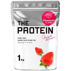 プロテイン ストロベリー 1kg ザプロ THE PROTEIN ホエイプロテイン 美味しい ダイエット 女性 男性 プロテインダイエット 甘すぎない 高たんぱく 送料無料 いちご 苺