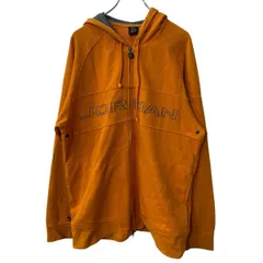 JORDAN ロゴスウェット パーカー L オレンジ ジョーダン フーディー ラグラン トップス 古着卸 アメリカ仕入 a708-5707