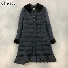 美品 チェスティ 4way フレアダウンジャケット フード ビジュー ロング 美品 チェスティ 4way フレアダウンジャケット フード ビジュー