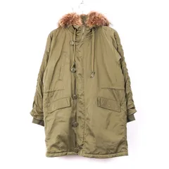アズールバイマウジー モッズコート 中綿 無地 アウター メンズ Sサイズ カーキ AZUL by moussy 【中古】のサムネイル