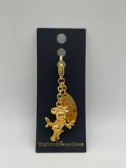 東京ディズニーリゾート ミニーマウス ゴールドキーホルダー
