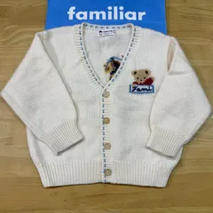 極美品familiarファミリア可愛いニットカーディガン車柄90 familiar（カーディガン）のフリマアイテム一覧