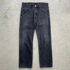 Levi's ユーロリーバイス 501 ブラックデニムパンツ ストレート メンズW33相当 