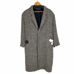 トリココムデギャルソン tricot COMME des GARCONS 80S 千鳥格子柄ウールツイードステンカラーコート レディース 表記無 のサムネイル