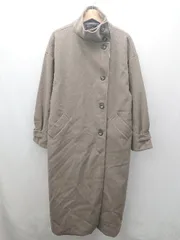 ■ ⊇ ◎●未使用● CLASSICAL ELF スタンドカラー 長袖 ロングコート サイズXL ブラウン系 レディース E  【1502180047978】