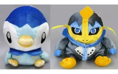 【中古】ぬいぐるみ 全2種セット スーパーDXコロっとまんまるぬいぐるみ～ポッチャマ＆エンペルト～ 「ポケットモンスター ダイヤモンド＆パール」