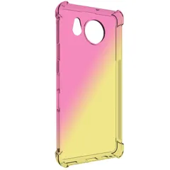 AQUOS sense7 plus ケース センス7プラス グラデーション耐衝撃 ソフト ケース 【Color】 イエロー・ピンク