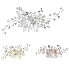 ヘッドドレス 髪飾り パール 成人式 バレッタ 誕生日 フォト ウエディング グッズ ヘアアクセサリー _b