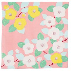 むす美 ふろしき 70 ひめむすび Adeline Klam つばき サーモンピンク 70cm オーガニックコットン 0