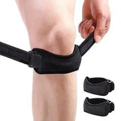 【人気商品】バスケ ジョギング スポーツ サッカー 膝ジャンパー 野球 オスグッド バンドタイプ バレーボール 【理学療法士監修】 バドミントン 2個入 膝サポーター 登山 Alzati