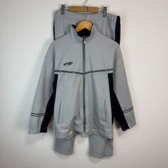 asics アシックス ジャージ セットアップ メンズ  グレー スポーツMIX 古着 ストリート