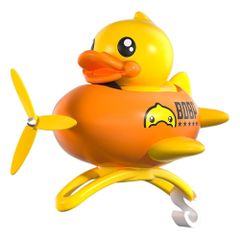 SALUDABLE 自転車 ベル アヒル ロードバイク アクセサリー 子供 プロペラ 可愛い グッズ (オレンジ)